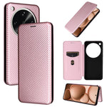 Custodia in pelle con vibrazione in fibra di carbonio per OPPO A5 5G e Find X8