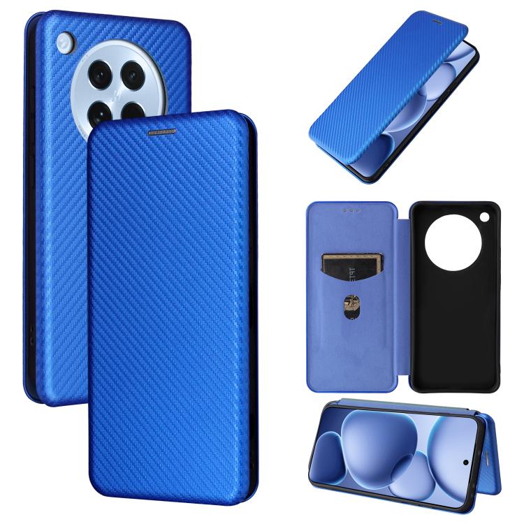 Custodia in pelle con vibrazione in fibra di carbonio per OPPO A5 5G e Find X8