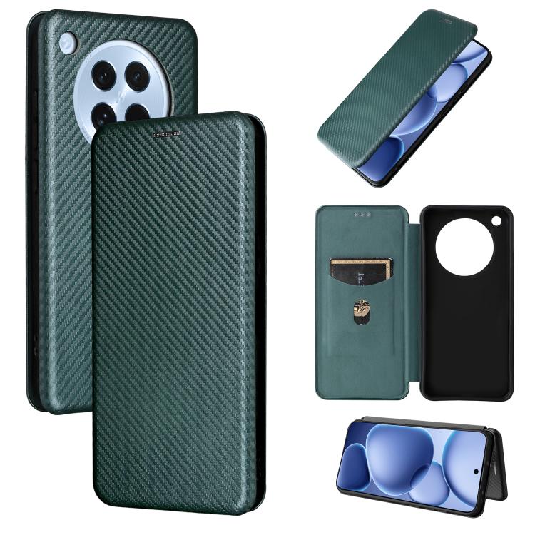 Custodia in pelle con vibrazione in fibra di carbonio per OPPO A5 5G e Find X8