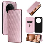 Custodia in pelle con vibrazione in fibra di carbonio per OPPO A5 5G e Find X8