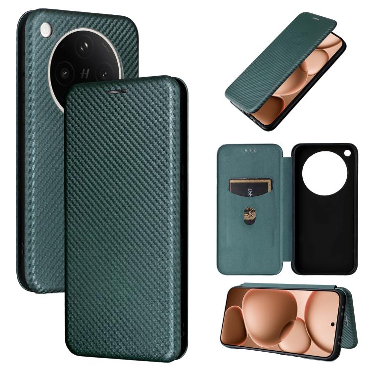 Custodia in pelle con vibrazione in fibra di carbonio per OPPO A5 5G e Find X8