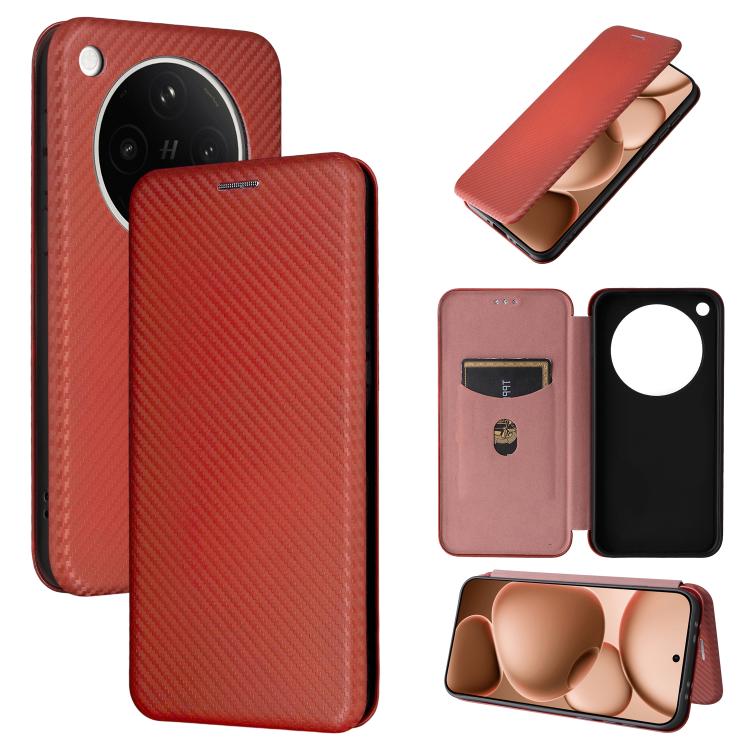 Custodia in pelle con vibrazione in fibra di carbonio per OPPO A5 5G e Find X8
