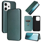 Custodia in pelle con vibrazione in fibra di carbonio per OPPO Find X9