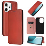 Custodia in pelle con vibrazione in fibra di carbonio per OPPO Find X9