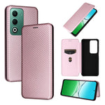 Custodia in pelle con vibrazione in fibra di carbonio per OPPO A5 5G e Find X8