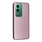 Custodia in pelle con vibrazione in fibra di carbonio per OPPO A5 5G e Find X8
