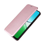 Custodia in pelle con vibrazione in fibra di carbonio per OPPO A5 5G e Find X8