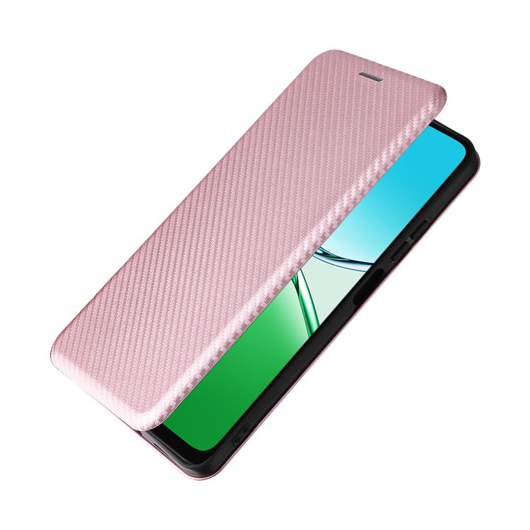 Custodia in pelle con vibrazione in fibra di carbonio per OPPO A5 5G e Find X8
