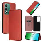 Custodia in pelle con vibrazione in fibra di carbonio per OPPO A5 5G e Find X8