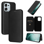 Custodia in pelle con vibrazione in fibra di carbonio per OPPO Find X9