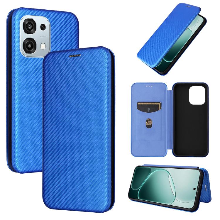 Custodia in pelle con vibrazione in fibra di carbonio per OPPO Find X9