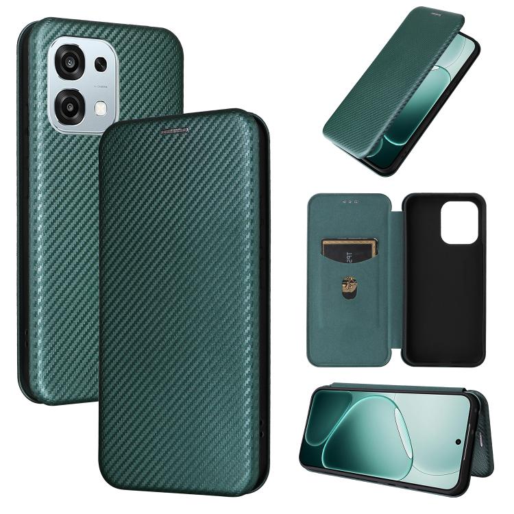 Custodia in pelle con vibrazione in fibra di carbonio per OPPO Find X9