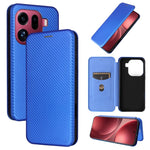 Custodia in pelle con vibrazione in fibra di carbonio per OPPO Find X9