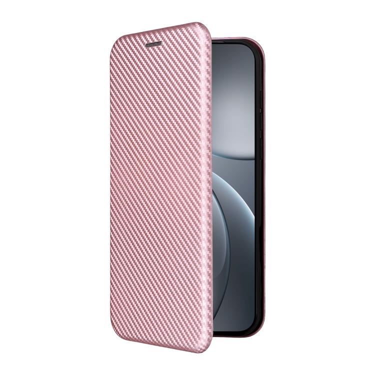 Custodia in pelle con vibrazione in fibra di carbonio per OPPO Find X9