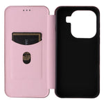 Custodia in pelle con vibrazione in fibra di carbonio per OPPO Find X9