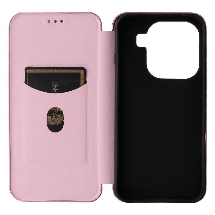 Custodia in pelle con vibrazione in fibra di carbonio per OPPO Find X9