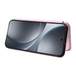 Custodia in pelle con vibrazione in fibra di carbonio per OPPO Find X9