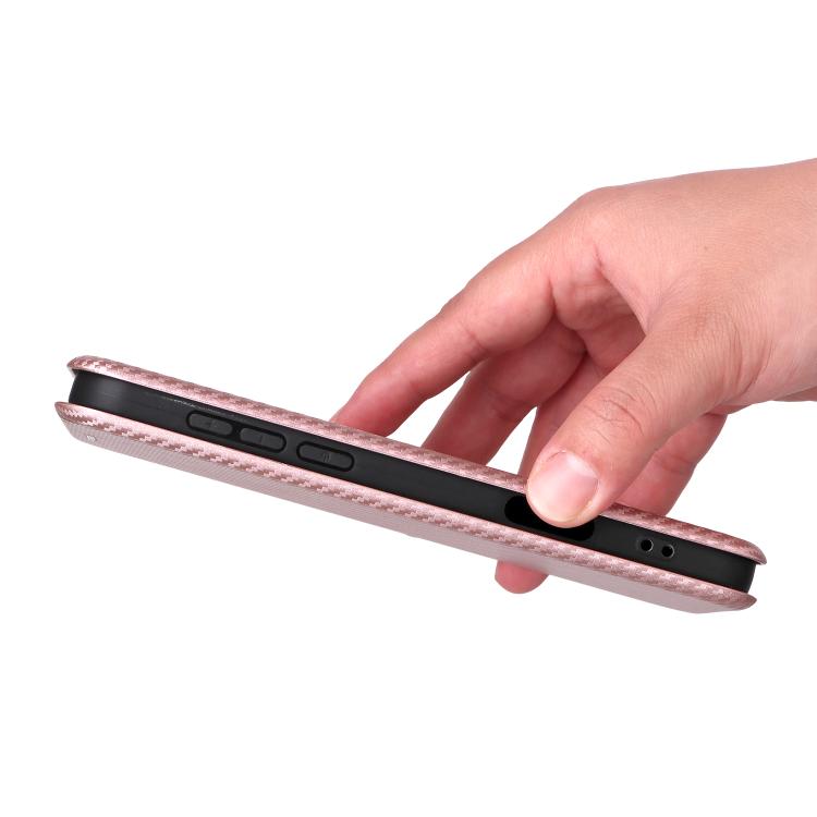Custodia in pelle con vibrazione in fibra di carbonio per OPPO Find X9