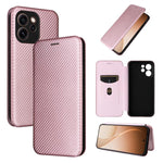 Custodia per telefono in pelle con vibrazione in fibra di carbonio, For OPPO Reno15 F 5G, For OPPO Reno15 Pro Max 5G Global, For OPPO A6x 5G / 4G, For OPPO Reno15 5G Global