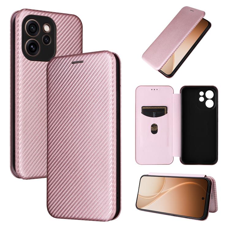 Custodia per telefono in pelle con vibrazione in fibra di carbonio, For OPPO Reno15 F 5G, For OPPO Reno15 Pro Max 5G Global, For OPPO A6x 5G / 4G, For OPPO Reno15 5G Global