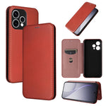 Custodia per telefono in pelle con vibrazione in fibra di carbonio, For OPPO Reno15 F 5G, For OPPO Reno15 Pro Max 5G Global, For OPPO A6x 5G / 4G, For OPPO Reno15 5G Global