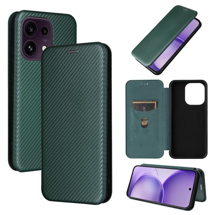 Custodia per telefono in pelle con vibrazione in fibra di carbonio, For OPPO Reno16 F 5G / Reno16 FS 5G, For OPPO Reno15 A 5G, For OPPO Reno16 / Reno16 Pro 5G Global, For OPPO Find X9 Ultra