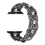 Cinturino in metallo intrecciato con diamanti, For Apple Watch 7 41mm, For Apple Watch 7 45mm, For Apple Watch SE 40mm, For Apple Watch SE 44mm, For Apple Watch 6 40mm, For Apple Watch 6 44mm