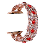 Cinturino in metallo intrecciato con diamanti, For Apple Watch 7 41mm, For Apple Watch 7 45mm, For Apple Watch SE 40mm, For Apple Watch SE 44mm, For Apple Watch 6 40mm, For Apple Watch 6 44mm