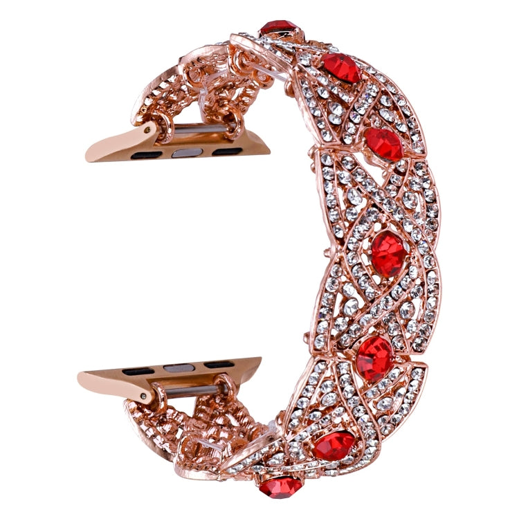 Cinturino in metallo intrecciato con diamanti, For Apple Watch Series 10 46mm, For Apple Watch Series 10 42mm, For Apple Watch SE 2023 44mm, For Apple Watch SE 2023 40mm, For Apple Watch Ultra 2 49mm, For Apple Watch 9 45mm