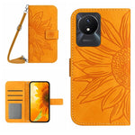 Custodia in pelle con flip Sun Flower per Vivo V27e 4G