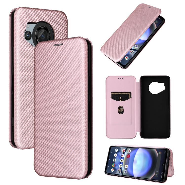 Custodia in pelle con vibrazione per Sharp Aquos R8 Pro e R8