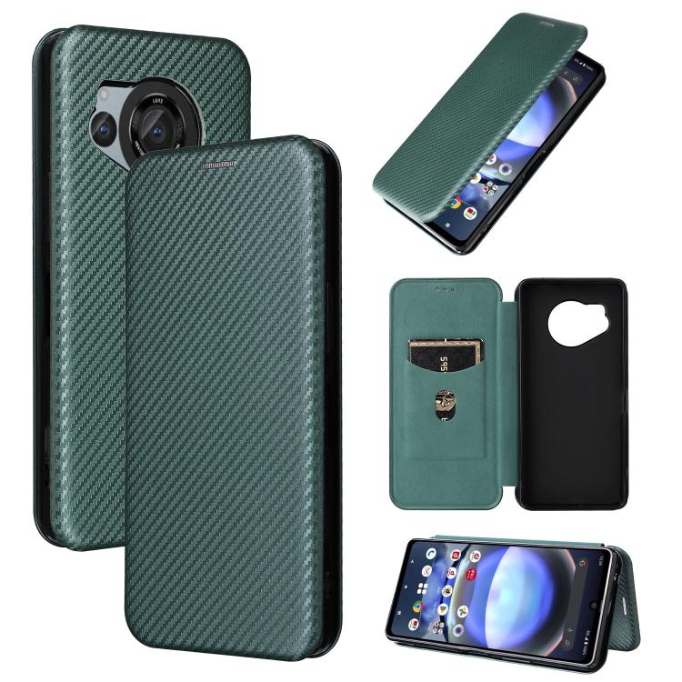 Custodia in pelle con vibrazione per Sharp Aquos R8 Pro e R8