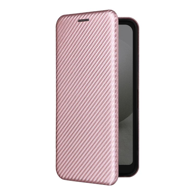 Custodia per telefono in pelle con vibrazione in fibra di carbonio, For Sharp Aquos Wish 3