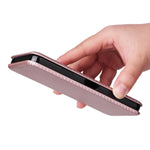 Custodia per telefono in pelle con vibrazione in fibra di carbonio, For Sharp Aquos Wish 3