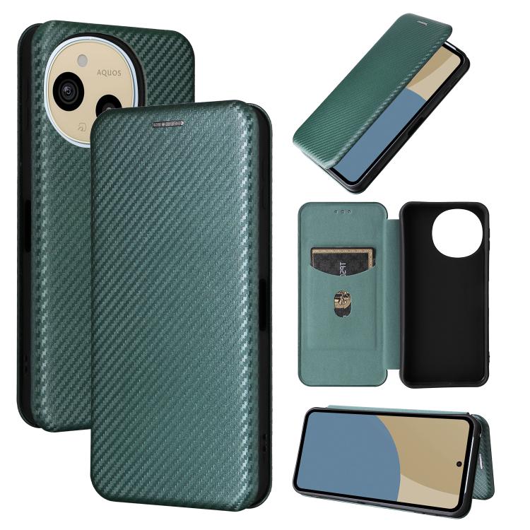 Custodia in pelle con vibrazione per Sharp Aquos R8 Pro e R8