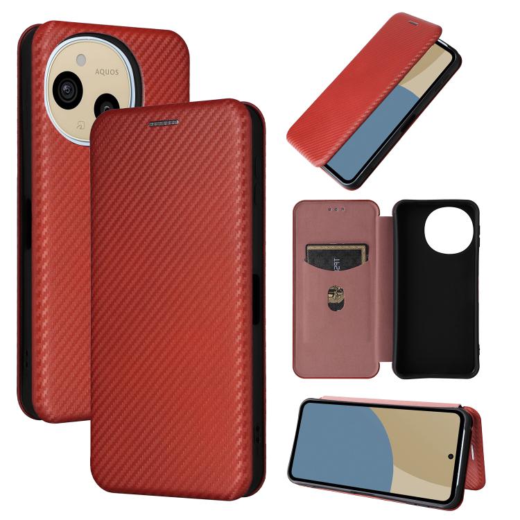 Custodia in pelle con vibrazione per Sharp Aquos R8 Pro e R8