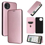 Custodia in pelle con vibrazione in fibra di carbonio per Sharp Aquos R11