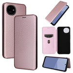 Custodia in pelle con vibrazione in fibra di carbonio per Sharp Aquos R11