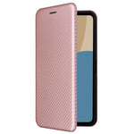 Custodia in pelle con vibrazione in fibra di carbonio per Sharp Aquos R11