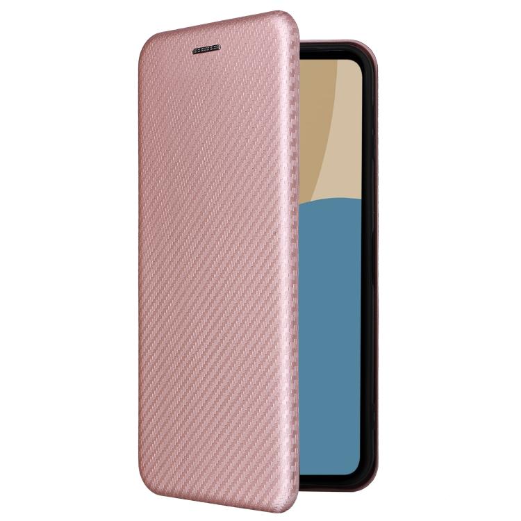 Custodia in pelle con vibrazione in fibra di carbonio per Sharp Aquos R11