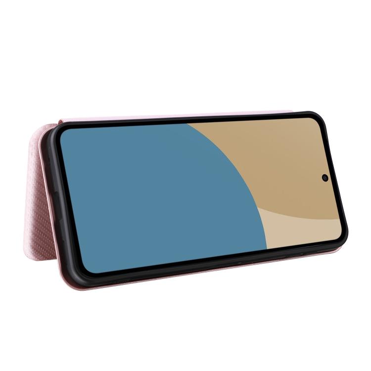 Custodia in pelle con vibrazione in fibra di carbonio per Sharp Aquos R11