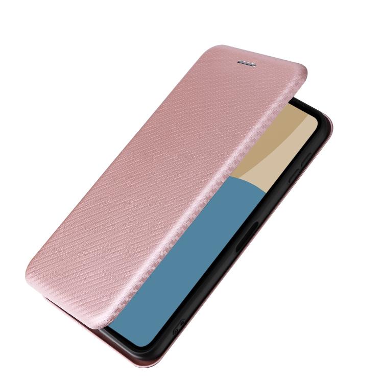 Custodia in pelle con vibrazione in fibra di carbonio per Sharp Aquos R11