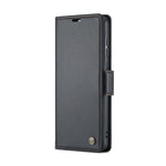 Custodia portafoglio in pelle con fibbia per Samsung Galaxy
