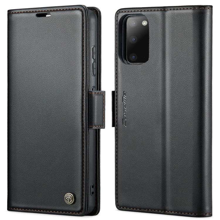 Custodia portafoglio in pelle con fibbia per Samsung Galaxy S20