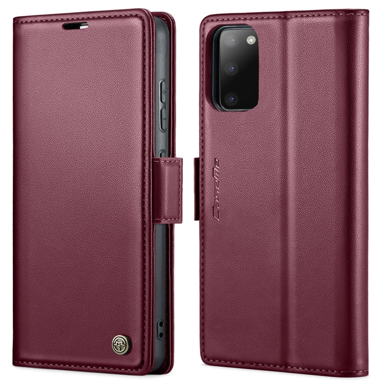 Custodia portafoglio in pelle con fibbia per Samsung Galaxy S20
