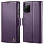 Custodia portafoglio in pelle con fibbia per Samsung Galaxy S20