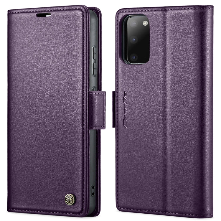 Custodia portafoglio in pelle con fibbia per Samsung Galaxy S20
