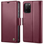 Custodia portafoglio in pelle con fibbia per Samsung Galaxy S20