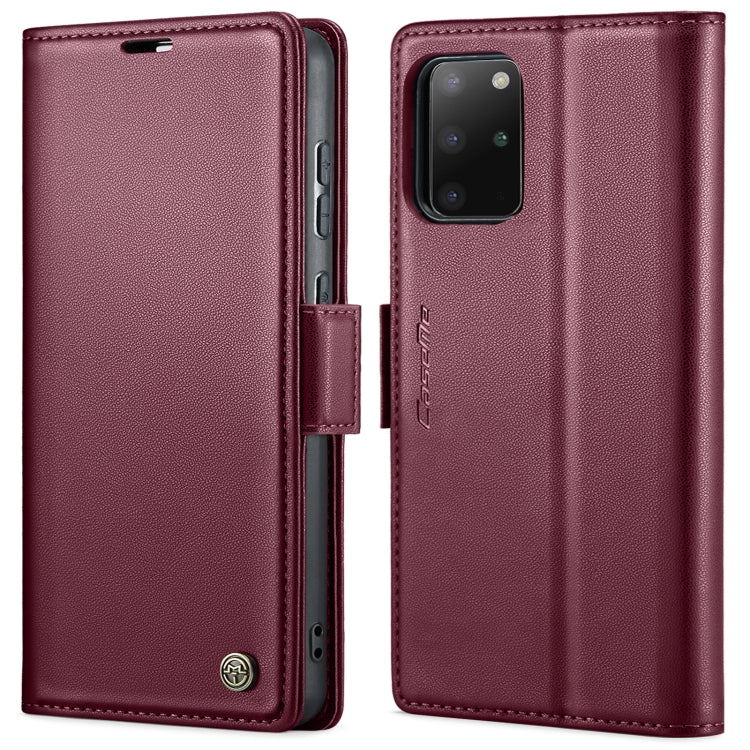 Custodia portafoglio in pelle con fibbia per Samsung Galaxy S20