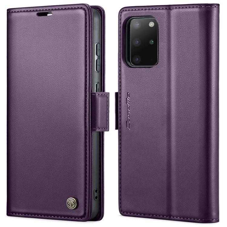 Custodia portafoglio in pelle con fibbia per Samsung Galaxy S20